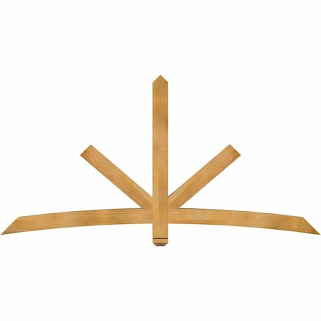 Ekena Millwork Alberta Rough Sawn Timber Gable Bracket, Western Red Cedar, 84"W x 42"H x 4"D x 4"F, 12/12 Pitch GBW084X42X0404ALB00RWR